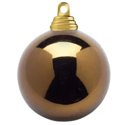 Bolas De Navidad De Plástico Ignífugo Moca Brillante