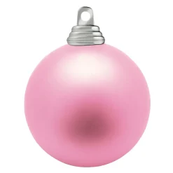 Bolas De Navidad De Plástico Ignífugo Rosa Mate