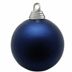 Bolas De Navidad De Plástico Azul Noche Mate, 6 Cm Ø - 24 Piezas