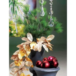 Bolas De Navidad De Plástico Rojo Baya Mate, Ignífugo, 6 Cm Ø - 24 Piezas