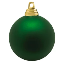 Bolas De Navidad De Plástico Ignífugo Verde Mate