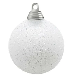 Bolas De Navidad De Purpurina En Plástico Marrón Chocolate, 6 Cm Ø - 6 Piezas