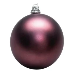 Bolas De Navidad Mate, 8 Cm, Púrpura, 12 Bolas