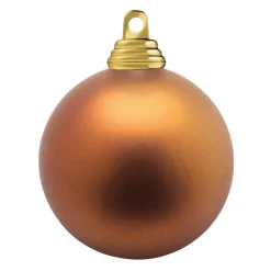 Bolas De Navidad Mates Y Cobrizas De Plástico Ignífugo B1, Ø 6 Cm - 24 Uds