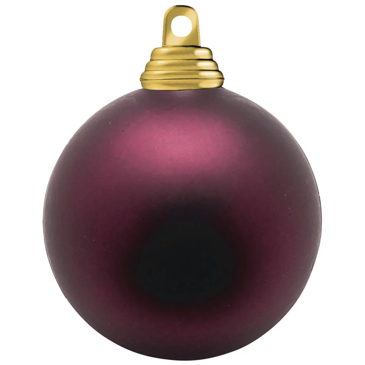 Bolas De Navidad Rojo Oscuro, Mate, De Plástico Ignífugo, 6 Cm Ø - 24 Piezas