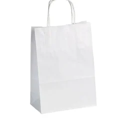 Bolsa De Papel, Color Blanco, Tamaño 1: 36 X 22 + 10 Cm