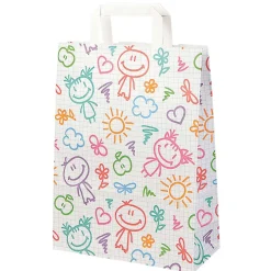 Bolsa De Papel "Feliz", 26 X 35 X 11 Cm