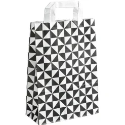 Bolsa De Papel Kraft "triángulo" 31 X 22 Cm