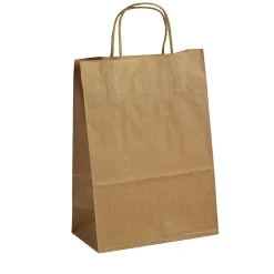Bolsa De Papel, Marrón, Tamaño 1: 36 X 22 + 10 Cm