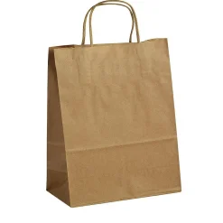Bolsa De Papel, Marrón, Tamaño 2: 41 X 32 + 10 Cm