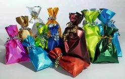 Bolsa De Regalo, Mate, Color Azul Claro, 15 X 25 Cm