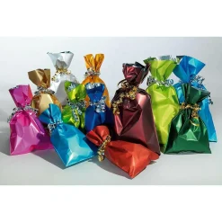 Bolsa De Regalo, Mate, Color Verde Claro, 15 X 25 Cm