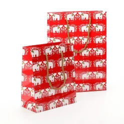 Bolsa De Regalo Oso Polar Pack De 12 23 X 19 X 10 Cm, 150 Gr/m