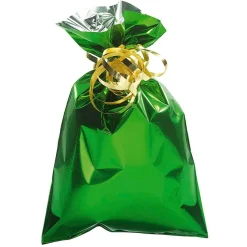 Bolsa De Regalo, Tono Brillante, Color Verde Oscuro, 15 X 25 Cm