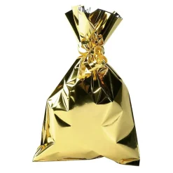 Bolsa De Regalos, Brillante, Oro, 15 X 25 Cm