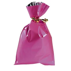 Bolsa De Regalos, Mate, Color Fucsia, 20 X 35 Cm