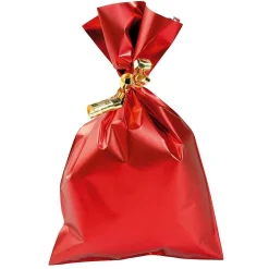 Bolsa De Regalos, Mate, Roja, 15 X 25 Cm