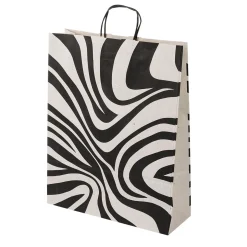 Bolsas De Regalo Ecológicas Con Patrón De Cebra 50 Piezas 12 X 26 X 34 Cm