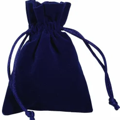 Bolsita De Terciopelo Azul Rey, 10 Cm, 30 Piezas