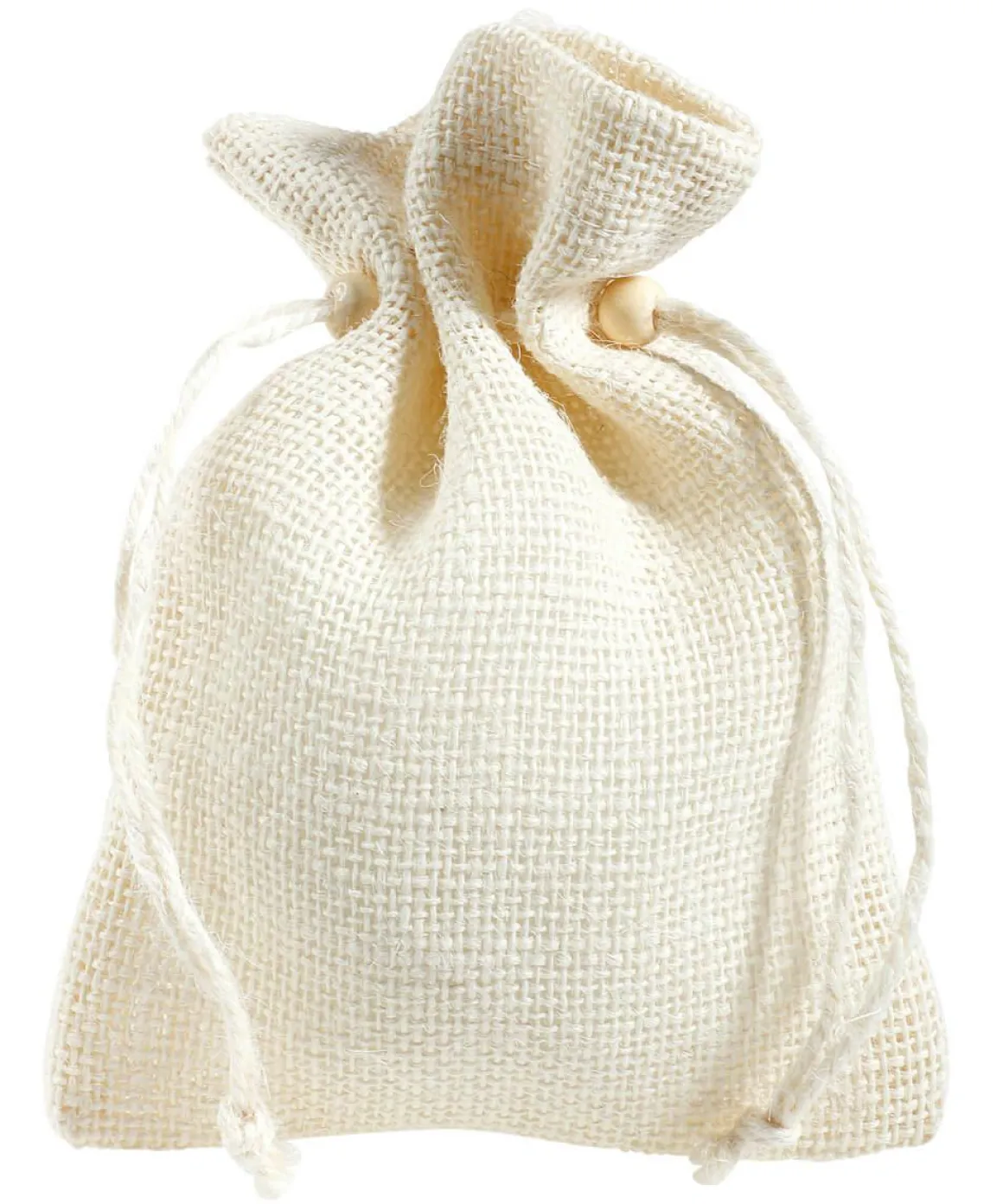 Bolsita De Yute, 18 Cm, Crema