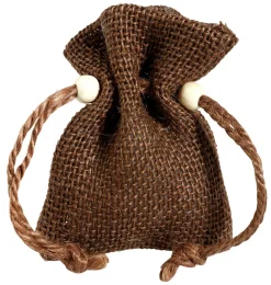 Bolsita De Yute, 10 Cm, Marrón