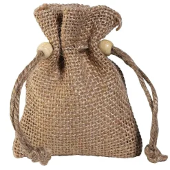 Bolsita De Yute, 10 Cm, Natural