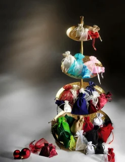 Bolsita De Yute, 10 Cm, Rojo