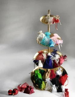 Bolsita De Yute, 10 Cm, Rojo