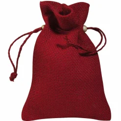 Bolsita De Yute, 18 Cm, Rojo