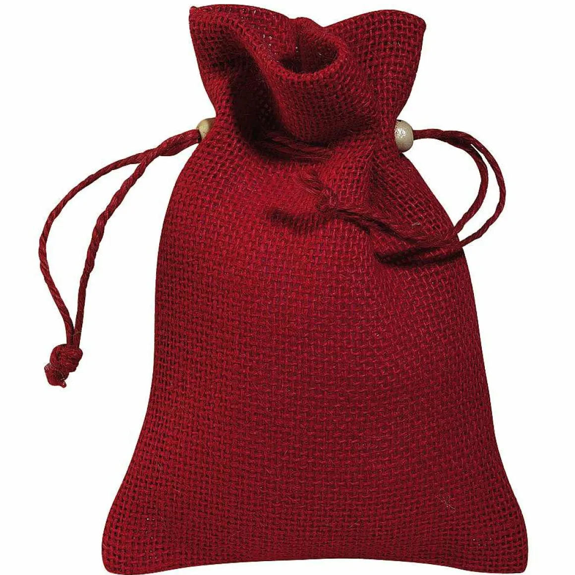 Bolsita De Yute, 18 Cm, Rojo