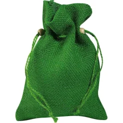 Bolsita De Yute, 18 Cm, Verde