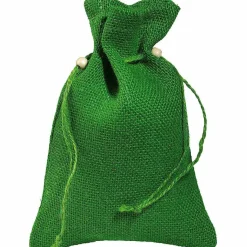 Bolsita De Yute, 22 Cm, Verde