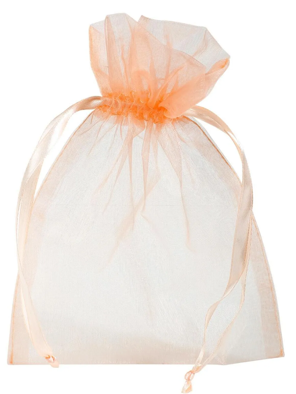 Bolsitas De Organza 18 Cm, 50 Piezas, Albaricoque