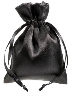 Bolsitas De Satén 10 Cm, 30 Piezas, Negro