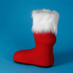 Bota De Papá Noel Deco 45 Cm Rojo