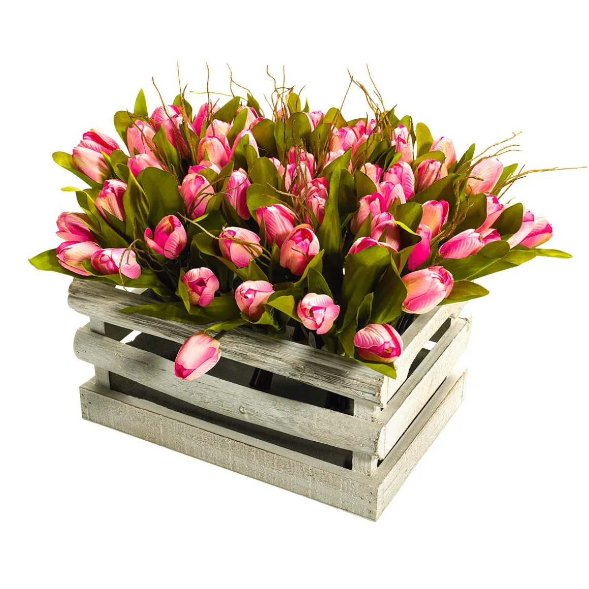 Buqué De Tulipanes Artificiales Rosa, 30 Cm
