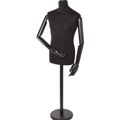 Busto Masculino Para Sastre, Busto De 76 Cm, Negro/negro