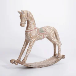 Caballo Balancín Con óptica De Madera 30 X 30 Cm