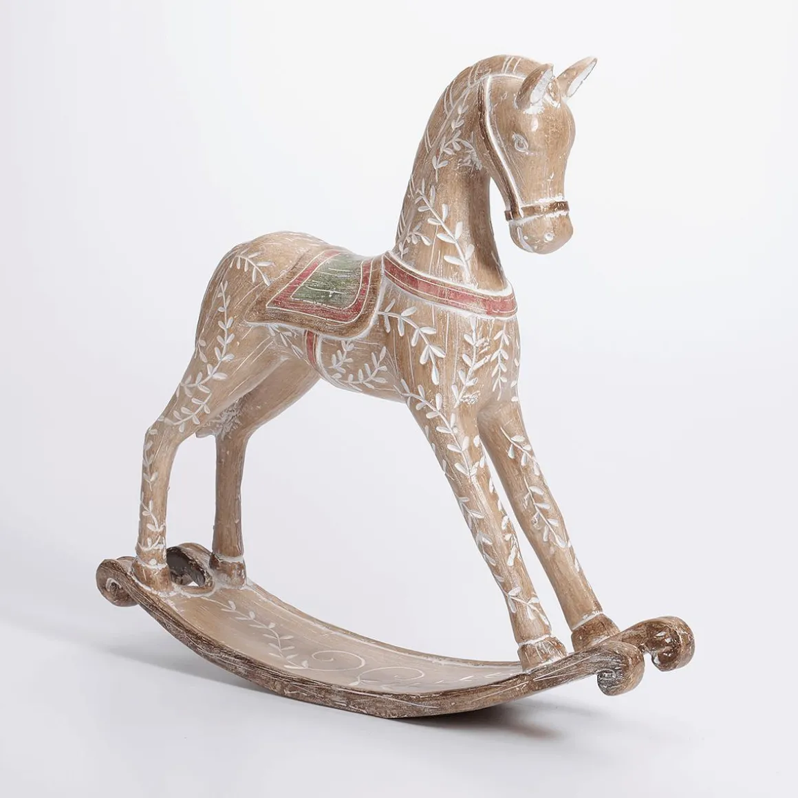Caballo Balancín Con óptica De Madera 30 X 30 Cm