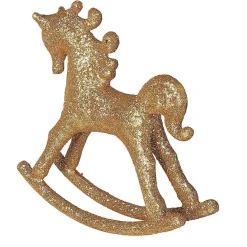 Caballo Balancín Decorativo 18 Cm, 3 Piezas