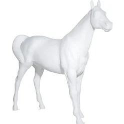 Caballo Deco 195 Cm De Altura, Blanco