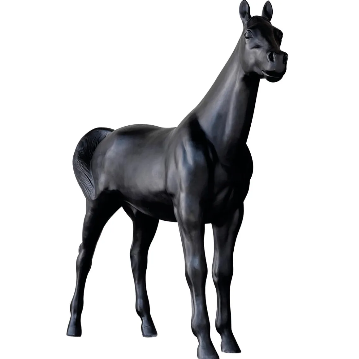 Caballo Deco 195 Cm De Altura, Negro