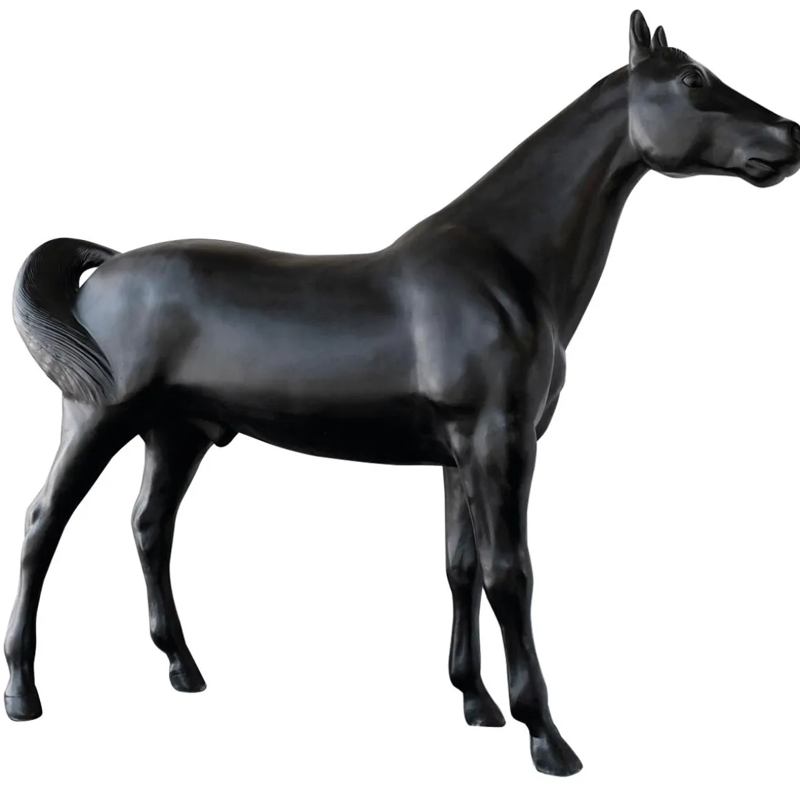 Caballo Deco 195 Cm De Altura, Negro