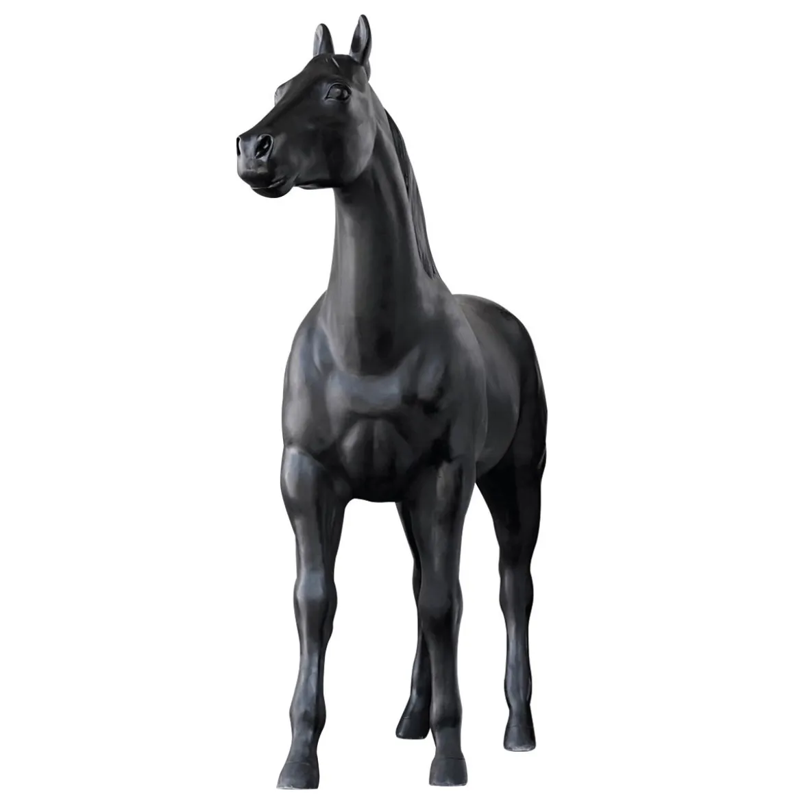 Caballo Deco 195 Cm De Altura, Negro