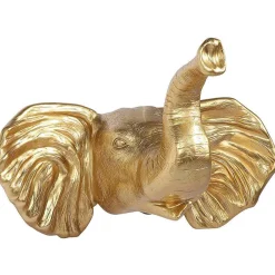 Cabeza De Elefante Anchura 109 Cm, Oro