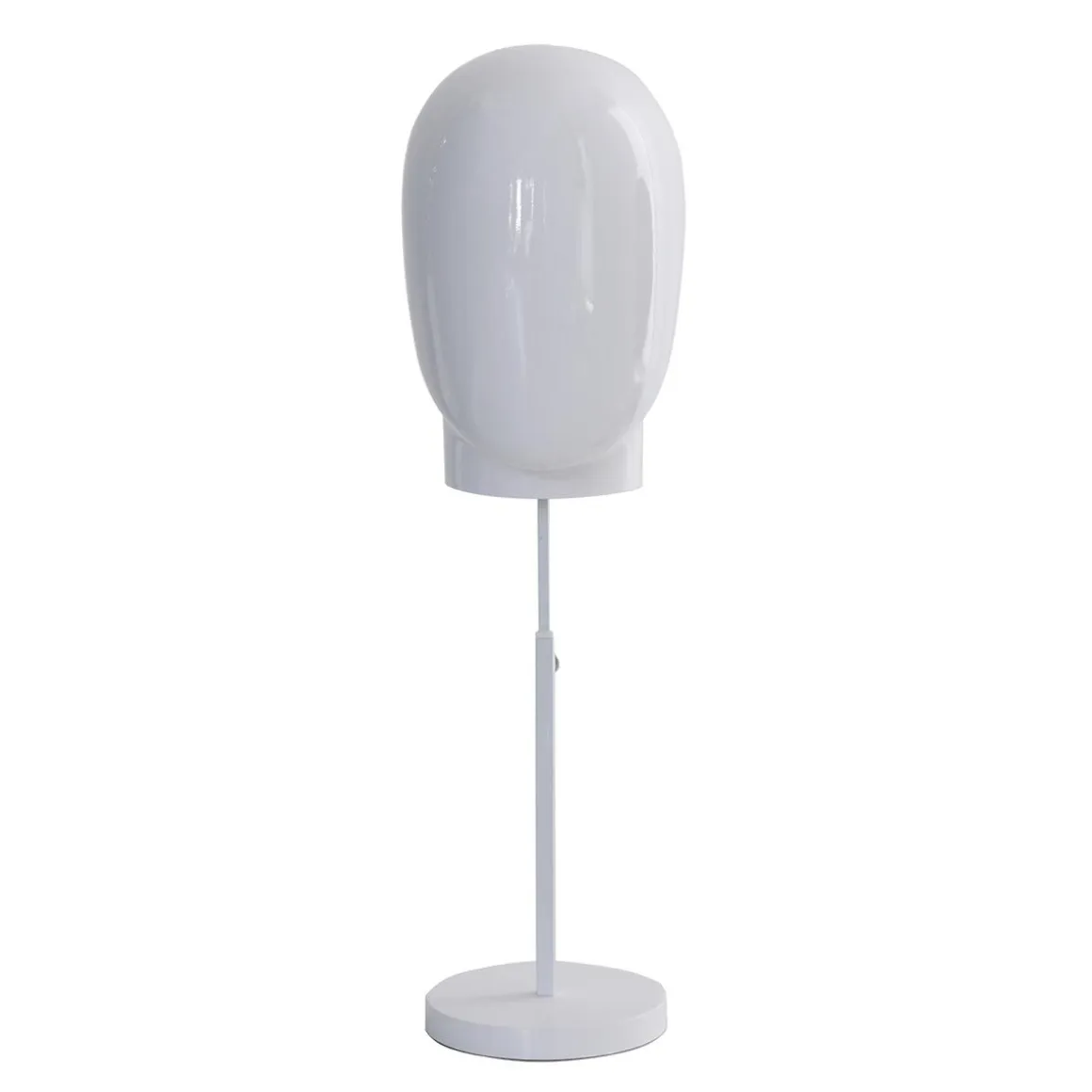 Cabeza De Maniquí De Hombre Blanca Con Soporte 29 X 29 X 40 Cm