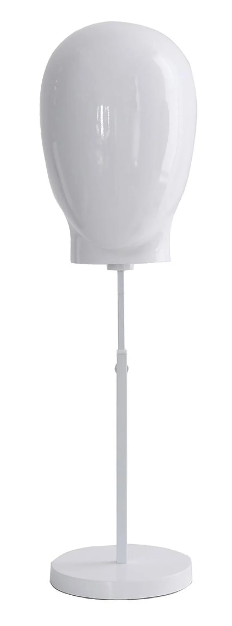 Cabeza De Maniquí De Señora Blanca Con Soporte 26 X 26 X 40 Cm
