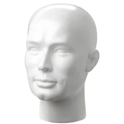 Cabeza Decorativa, Hombre, Color Blanco