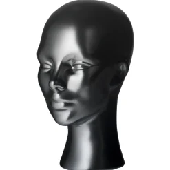 Cabeza Decorativa, Mujer, Color Negro