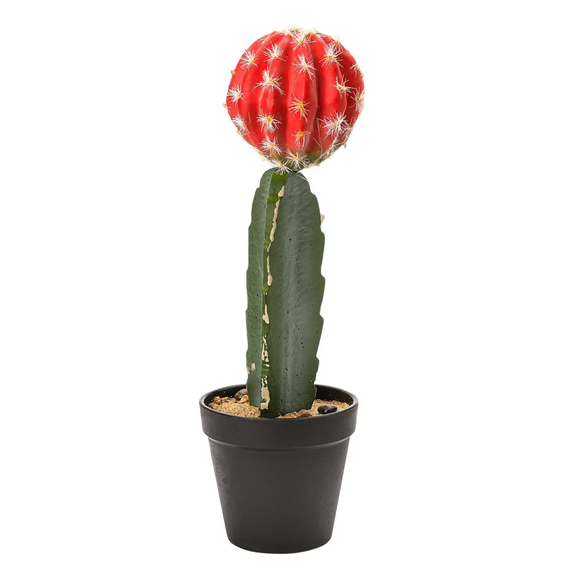 Cactus Artificial De Fresa En Maceta 35 Cm